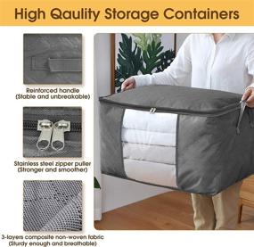 img 2 attached to YOLETO Containers Capacity Clothing Organizer