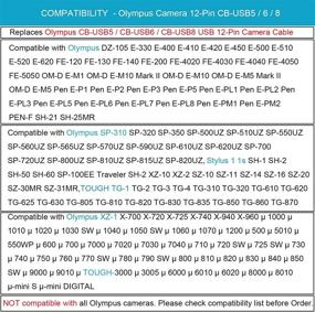 img 2 attached to 💻 Эффективный кабель для зарядки и синхронизации данных MaxLLTo USB DC для камеры Olympus Tough TG-4 X-960