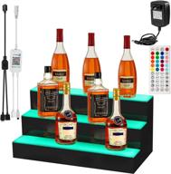 vevor 24-inch led bar shelves - lighted liquor bottle display shelf for home/commercial bar - acrylic lighted bottle display with remote & app control логотип