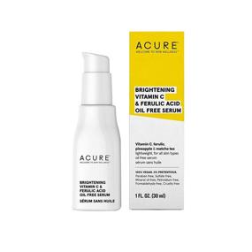 img 4 attached to 🍍 ACURE Brightening Vitamin C & Ferulic Acid Serum - Oil Free, 100% Vegan for Brighter Appearance - Pineapple Extract & Matcha Tea Infused - All Skin Types - 1 Fl Oz