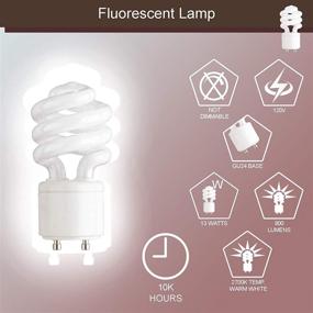 img 1 attached to 💡 Dysmio Lighting Mini Twist LED Bulb 2 Pack