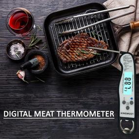 img 1 attached to Kingmust White Digital Meat Thermometer Probe for Cooking & Candy - Instant Read Food & Grill Thermometer, Wireless & Waterproof - Perfect for BBQ, Coffee