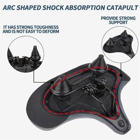 img 3 attached to 🚴 Extra Wide Comfortable Bike Seat Cushion for Men/Women, Shock Absorption Waterproof Seat for Indoor/Outdoor Bikes