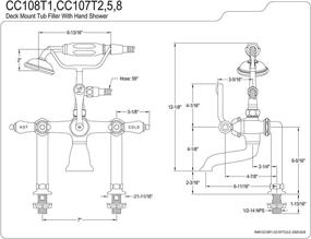 img 1 attached to Kingston Brass CC108T1 Porcelain Polished