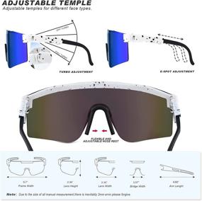 img 2 attached to Polarized UV400 Outdoor Windproof Sports Sunglasses for Men and Women - Ideal for Cycling, Baseball, Running, Driving, Fishing, Golf (with Logo)