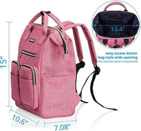 img 3 attached to 🎒 Stylish and Ergonomic Laptop Backpacks: Discover Lightweight and Comfortable College Backpacks