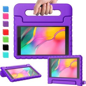 img 4 attached to 👧 AVAWO Ultra-Light Samsung Galaxy Tab A 8.0 Kids Case 2019 ( T290/T295 ), Shockproof Convertible Handle Stand Kid-Friendly Case for Samsung Tab A 8-inch Release in 2019, Purple