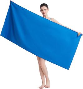 img 3 attached to 🏖️ CHARS Camping Towels Microfiber Sand Free Beach Towel: Compact, Quick Drying, for Travel, Gym, Pool, Yoga & More!