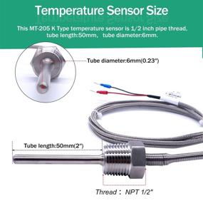 img 3 attached to Twidec Temperature Controller Stainless Thermocouple