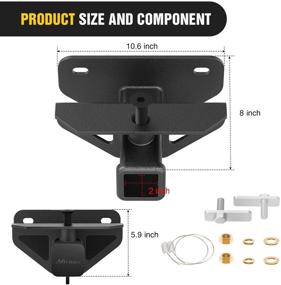 img 3 attached to 🚗 Nilight 2-дюймовая задняя прицепная сцепка класса 3 для буксировки и комплект чехла для Dodge Ram 1500 и Ram 2500/3500: комплект для буксировки с чехлом для сцепки