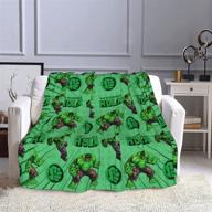 🦸 superhero blanket: ultra soft plush bed blankets for adults and kids - cozy, lightweight couch throw (size: 50"x40") logo