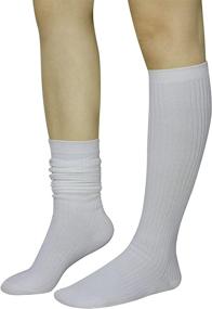 img 1 attached to 🧦 High-Quality Big Girls' School Uniform Knee-High Socks (3 Pairs-Pack)