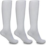 🧦 high-quality big girls' school uniform knee-high socks (3 pairs-pack) logo