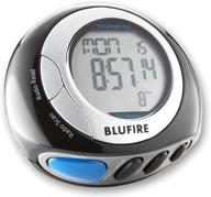 ⌚ khnb9 blufire bl-pd20: sleek polished black watch with silver bezel - a stunning timepiece logo