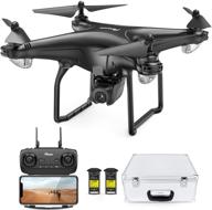 🚁 potensic d58 fpv drone with 2k camera, 5g wifi hd live video, gps auto return, rc quadcopter for adults, portable case, 2 batteries, follow me, easy selfie expert beginner+ logo