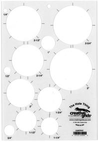 img 1 attached to 🔳 Quilt Ruler Template - Creative Grids CGRTPHT - The Hole Thing