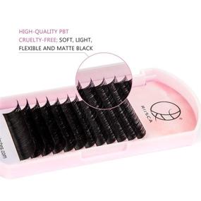 img 1 attached to RIISCA Easy Fan Volume Lashes 0.05mm C Curl MIX - Rapid Self Fanning Lash Extensions