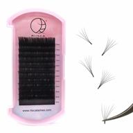 riisca easy fan volume lashes 0.05mm c curl mix - rapid self fanning lash extensions logo