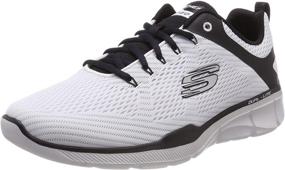 img 4 attached to 👟 Skechers Equalizer Oxford Charcoal Black: Amplify Your Style and Comfort