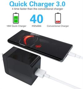 img 3 attached to 🔌 Блок быстрой зарядки SEVENKA Quick Charge 3.0: 18W UL Listed быстрый зарядный блок для беспроводного зарядного устройства, iPhone и серии Galaxy S (1 упаковка)