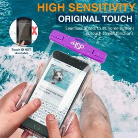 img 1 attached to HeySplash Waterproof Underwater Bathing Compatible Cell Phones & Accessories