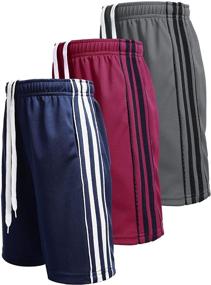 img 2 attached to 👕 Enhanced Performance: Boyoo Workout Athletic Running Shorts with Convenient Pockets for Boys