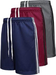 img 4 attached to 👕 Enhanced Performance: Boyoo Workout Athletic Running Shorts with Convenient Pockets for Boys