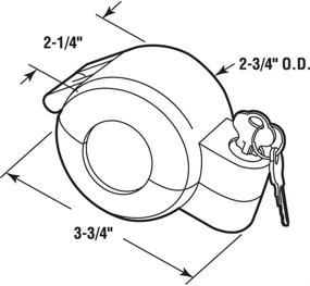 img 2 attached to 🔒 PRIME-LINE S 4180 Door Knob Lock-Out Device – Enhanced Security, Restricts Door Knob Turn and Keyhole Access – Ideal for Home Rentals, Evictions, Job Sites and More – Keyed Alike, color may vary, Gray