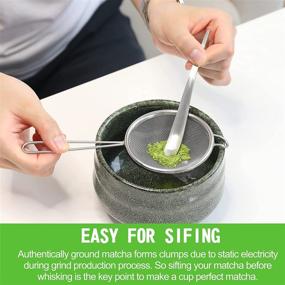 img 1 attached to 🍵 TEANAGOO Matcha Set - Electric Whisk & Stand, Stainless Steel Scoop & Sifter, Handbook. 5pcs/set - Ideal for Matcha Beginners. Matcha Whisk, Mini Whisk, Electric Frother, Matcha Wisk, Matcha Frother