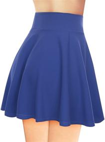 img 3 attached to 👗 Stylish X Large Women's Skirts: Versatile, Stretchy, and Patterned Apparel