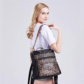 img 2 attached to 🎒 Легкая съемная женская сумка и кошельки модный рюкзак с функцией анти-угон