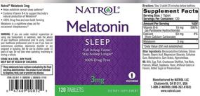 img 2 attached to 💤 Natrol Melatonin Tablets: Fall Asleep Faster, Stay Asleep Longer, Strengthen Immune System - 100% Vegetarian, 3mg, 120 Count