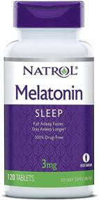 img 4 attached to 💤 Natrol Melatonin Tablets: Fall Asleep Faster, Stay Asleep Longer, Strengthen Immune System - 100% Vegetarian, 3mg, 120 Count