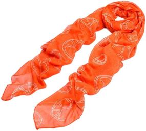 img 1 attached to Premium Trendy Peace Scarf White Women's Accessories and Scarves & Wraps