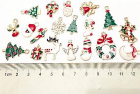 img 2 attached to 🎄 Libiline 38pcs Christmas Pendant Charm Set for Delightful Necklace, Bracelet, Jewelry, Sewing Bags & Scrapbooking: DIY Festive Decoration Supply with Assorted Christmas Styles