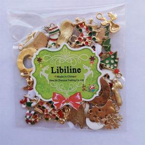 img 3 attached to 🎄 Libiline 38pcs Christmas Pendant Charm Set for Delightful Necklace, Bracelet, Jewelry, Sewing Bags & Scrapbooking: DIY Festive Decoration Supply with Assorted Christmas Styles