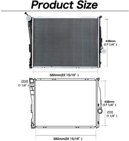 img 2 attached to 🚗 AUTOSAVER88 Radiator for 1999-2008 BMW Z4 323CI 323I 323IS 325CI 325I 325XI 330CI 330I 330X ATRD1046