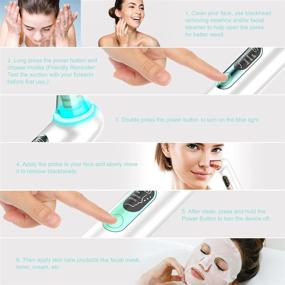img 2 attached to 🔌 Electric Blackhead Remover Vacuum - Hotsch Pore Cleaner Tool, USB Rechargeable Acne Extractor Kit, LED Display with Upgraded Blue Light, 4 Replaceable Suction Probes