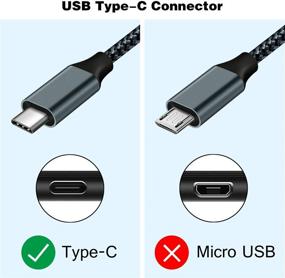 img 3 attached to 📱 High-Quality Aupek USB Type C Charger Cable [10ft, 1 Pack] - Fast Charging Nylon Braided Cord for Samsung Galaxy S10, S9, S8, Note 8 Plus, Google Pixel, LG V30, V20, G6, G5 (Black)