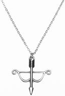 stylish archery charm necklace for active girls and women - sportybella bow and arrow jewelry logo