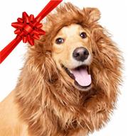 🦁 идеальный костюм хэллоуина для собак - шевро льва от purrfect pet krewe: великолепное дополнение для собак всех размеров - замечательно подходит для хэллоуина, дня рождения собаки, косплея, костюмов и одежды для домашних животных! логотип