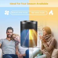 🔥 space heater portable, ceramic heater small 750w/1500w with overheat & tip-over protection, safe & quiet electric heater fan, quickly heats up 200 sq. ft., indoor use space heaters logo