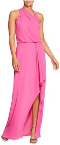 img 3 attached to Halston Womens Asymmetric Draped Azalea