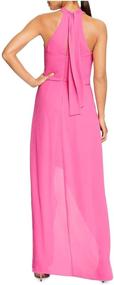 img 2 attached to Halston Womens Asymmetric Draped Azalea