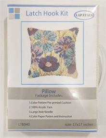 img 3 attached to LAPATAIN Flowers Pattern Needlework 16 5X16 5Inch