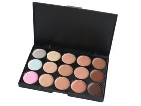 img 3 attached to Enhance Your Makeup Routine with the Versatile 15 Colors Cosmetics Cream Contour Foundation Concealer Palette Kit & 11pcs Bamboo Brush Set