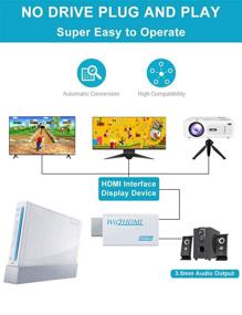 img 2 attached to 🎮 Wii to HDMI Converter 1080P: Enhance Your Gaming Experience with High Speed Wii HDMI Cable and Adapter - Compatible with Wii, Wii U, HDTV - Supports All Wii Display Modes 720P, NTS