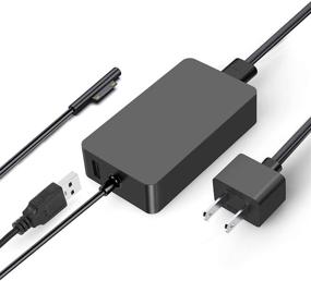 img 4 attached to 🔌 High-Quality 44W Surface Pro Charger for Microsoft Surface Devices: Surface Book 1/2, Laptop 1/2/3, Pro 7/6/5/4/3/X, Go 1/2