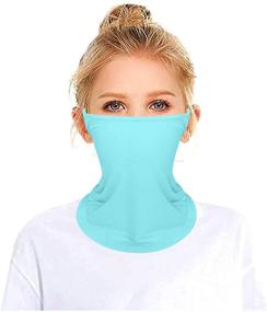 img 3 attached to 👧 Dust-Resistant Stretchable Collar Bandana Balaclava for Girls – Enhanced Accessory for Girls