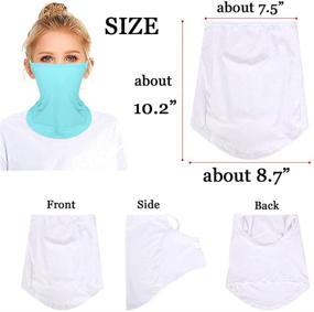 img 1 attached to 👧 Dust-Resistant Stretchable Collar Bandana Balaclava for Girls – Enhanced Accessory for Girls